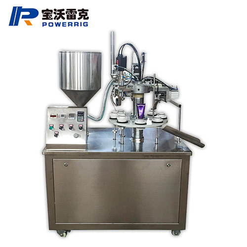 半自動熱風(fēng)槍軟管灌裝封尾機